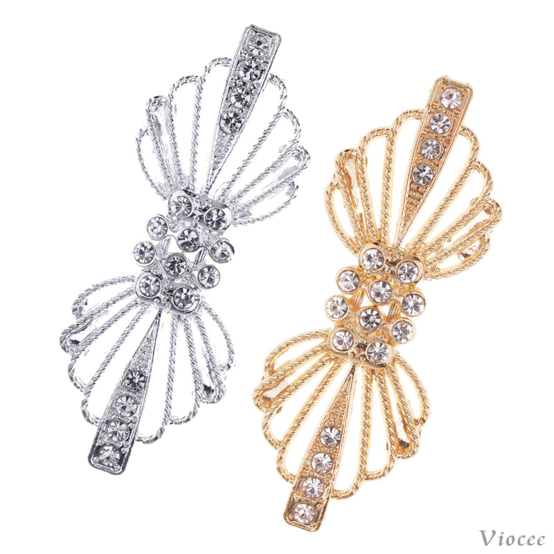 Cặp móc cài áo sweater đính đá pha lê cho cô dâu