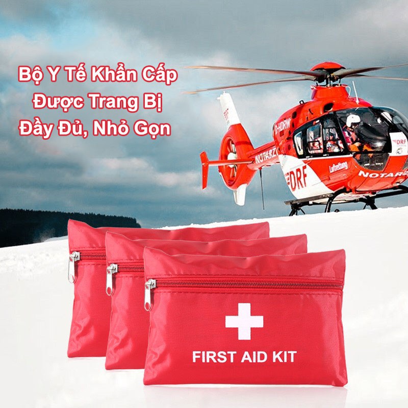 Túi Để Ô Tô, Túi Y Tế Mini First Aid Kit Dụng Cụ Cá Nhân Sơ Cứu Khi Đi Du Lịch