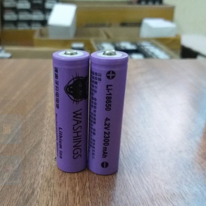 PIN 18650 PIN SẠC 4.2V (2300mAh ) WASHINGS, Pin sạc 4.2V, Pin Washings