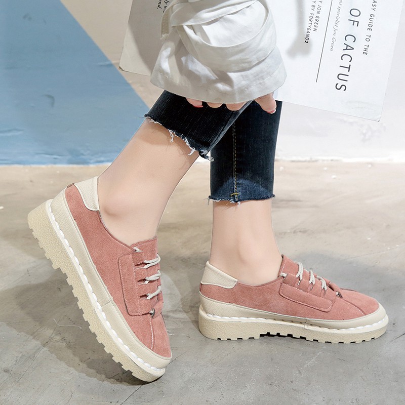 Ulzzang Baalsstock Giày da nữ mũi tròn thời trang Hàn CP347 order order 3 tuần | BigBuy360 - bigbuy360.vn