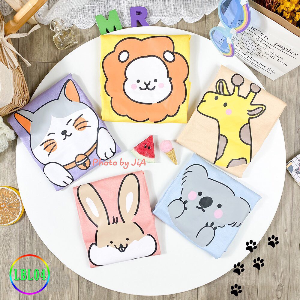 Minky Mom bộ sát nách thun lạnh hình thú