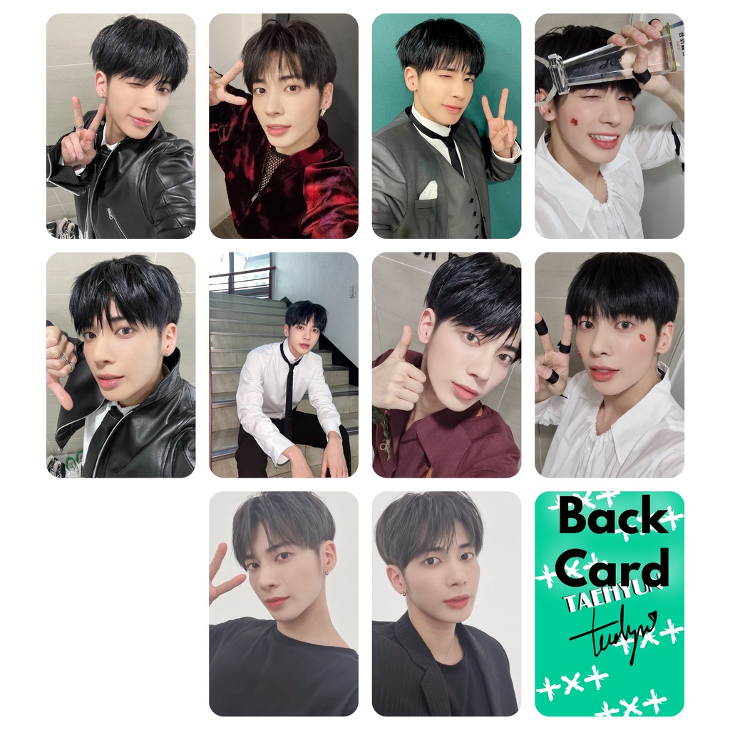 Set 10 card giấy bo góc ảnh thành viên nhóm TXT - Twitter cập nhật