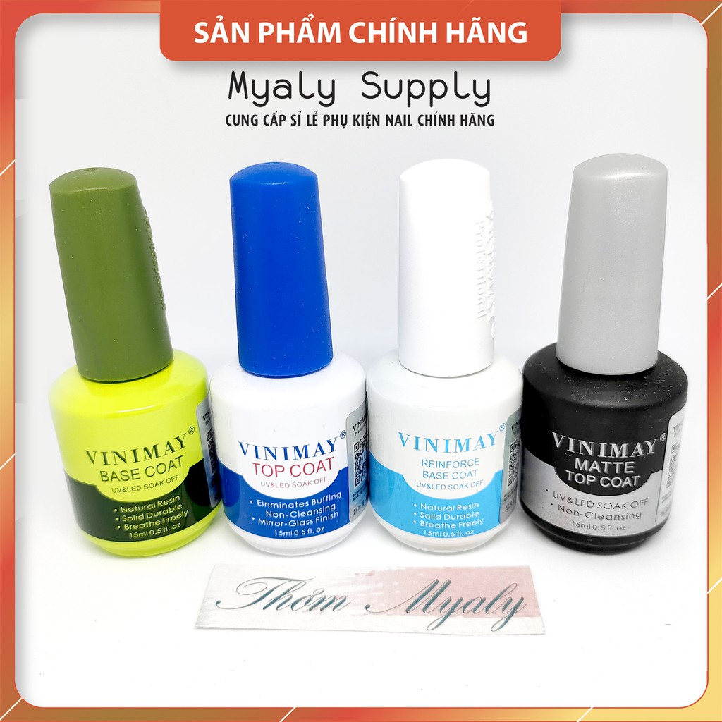 Vinimay Base Top Top Lì Cứng Móng Chính Hãng 15ml
