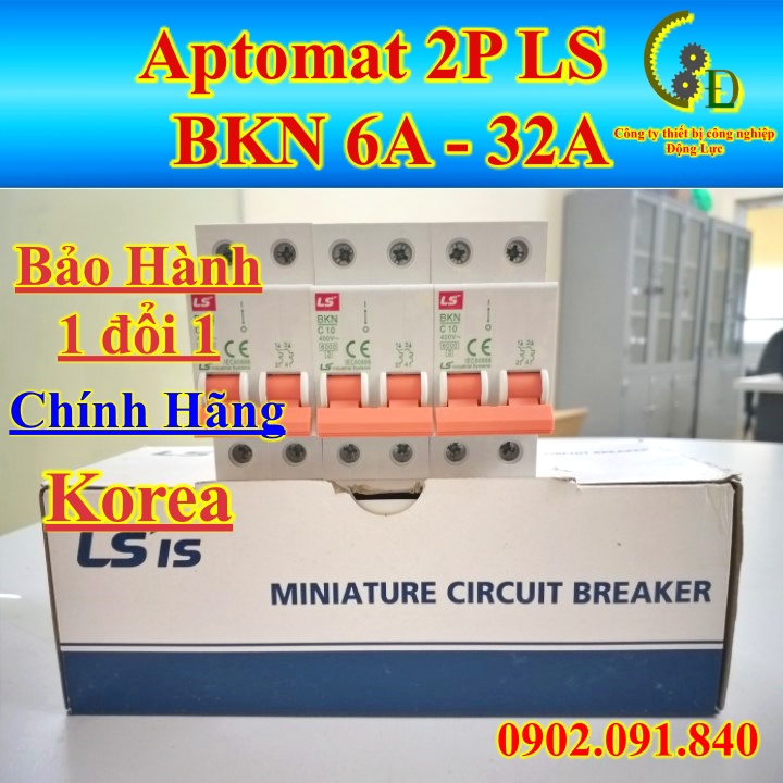 Aptomat LS MCB BKN 2 Pha ✴️VIP✴️ Cầu dao tự động attomat át tô mát tép 2P 6/10/16/20/25/32/40A