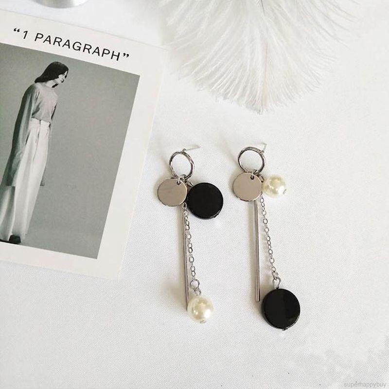 Khuyên tai dáng dài thiết kế đơn giản thời trang cho phái nữ