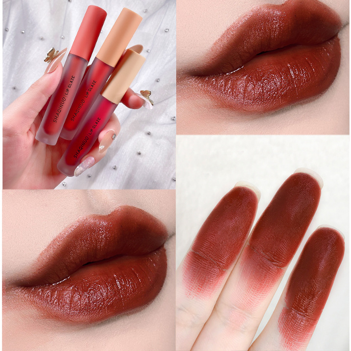 [3 miếng] Lip Glaze, Matte Mousse Lip Glaze, 1 Hộp 3 Lip Glaze Dưỡng Ẩm, Bán buôn Son Glaze | BigBuy360 - bigbuy360.vn