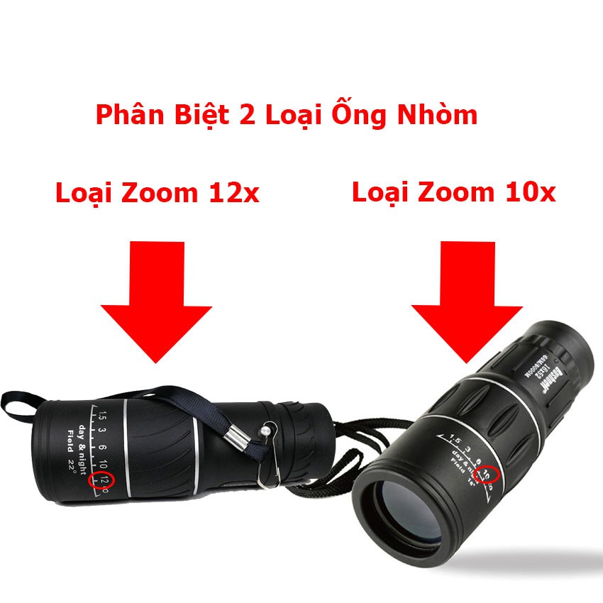 Ống nhòm Bushnell một mắt 16x52 Zoom 12x giá siêu hot -DC3108