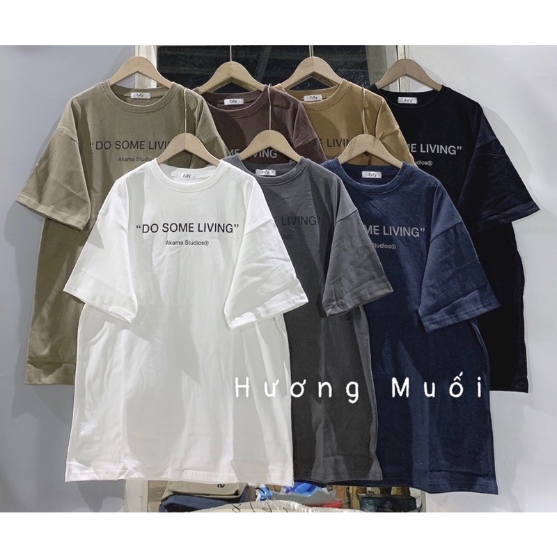 Áo thun dòng chữ DO SOME LIVING thun 3158