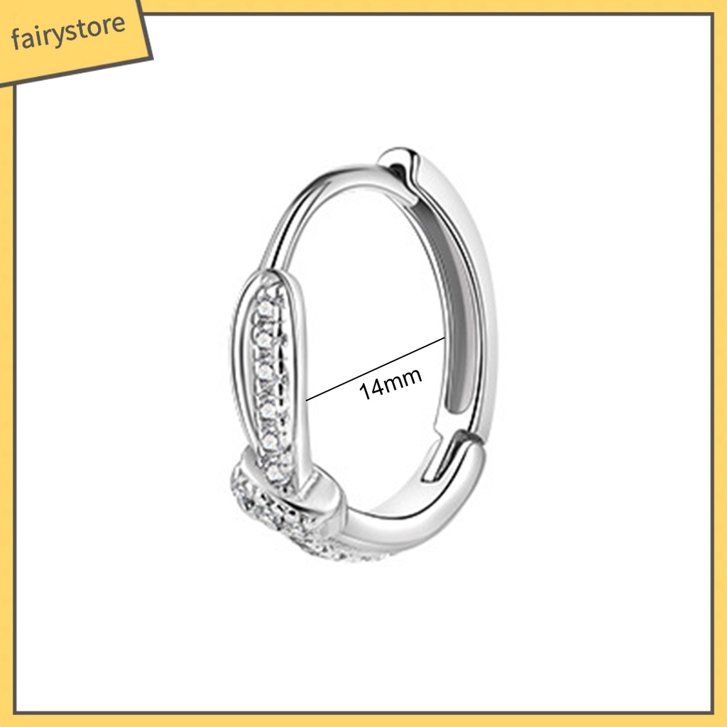 1 Đôi Bông Tai Hình Khối Lập Phương Xoắn Đính Đá Zircon Phong Cách Hàn Quốc Sang Trọng Dành Cho Nữ