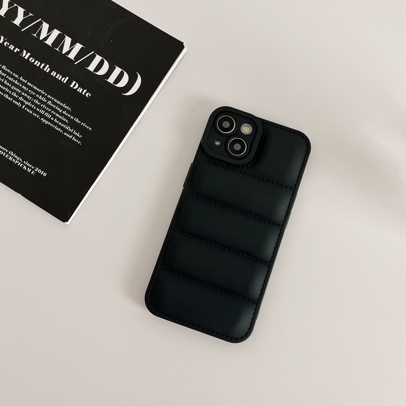 For iPhone 14 13 12 11 Pro Max X Xr Xs Max SE2020 8 7 Plus Ốp Điện Thoại Mềm Họa Tiết Áo Khoác Phao Cho