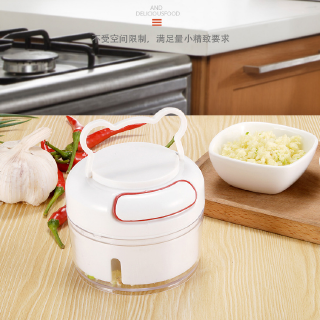Mini Manual Garlic Crusher /Multifunction Hand Pull Food Chopper/ Vegetable Fruit Twist Shredder
