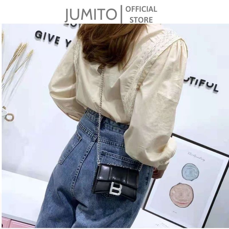 Túi xách nữ ba.len mini đeo chéo da thời trang cao cấp JUMITO SE225