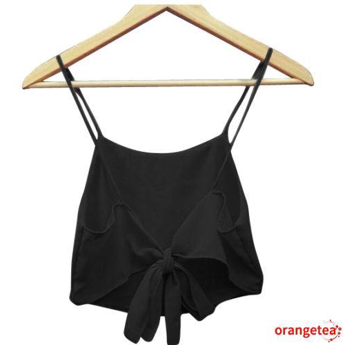 Áo Croptop Không Tay Vải Mỏng Thời Trang Dành Cho Nữ