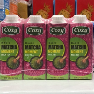 Trà sữa matcha Cozy (lốc 4 hộp * 225ml)