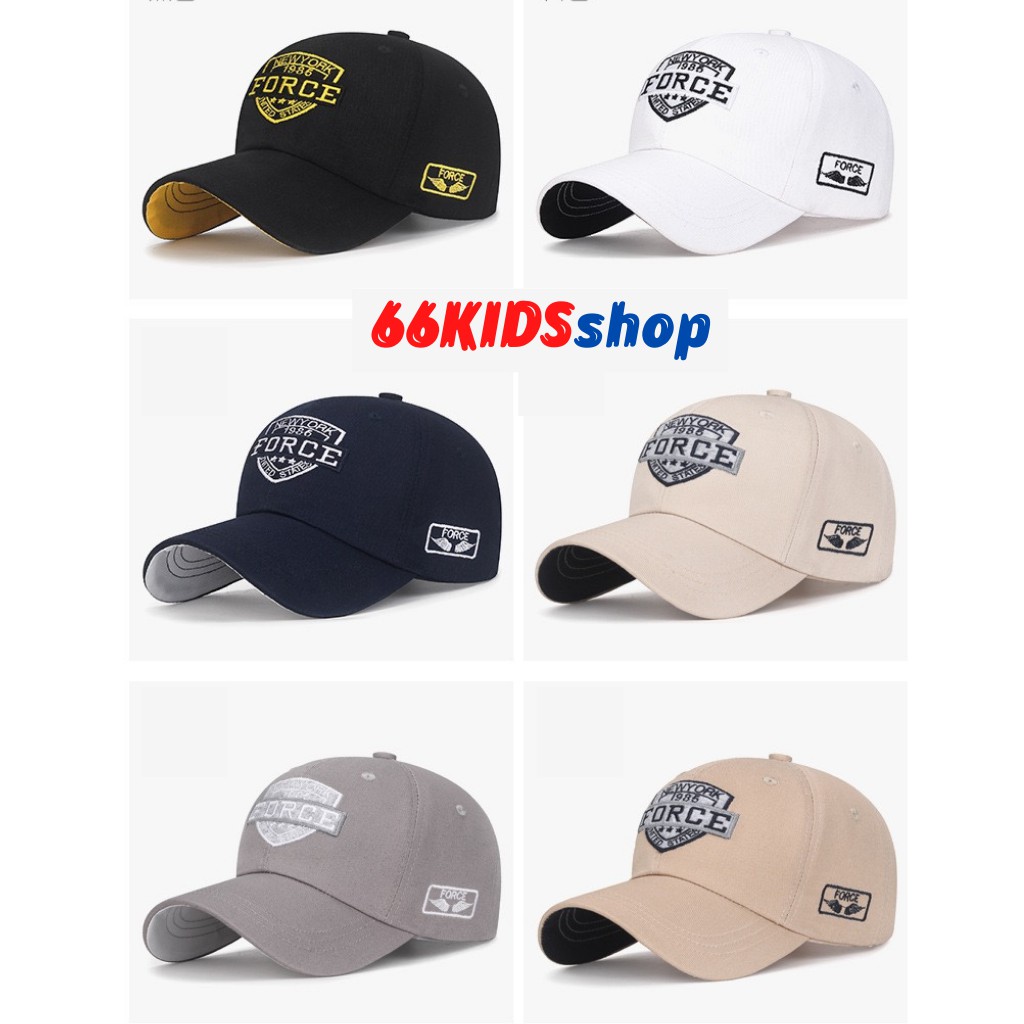 Mũ đi biển thêu nổi chữ FORCE cực đẹp phong cách thời trang Hàn Quốc cho nam và nữ 66KIDS SHOP