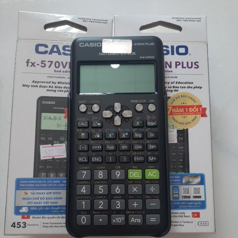 Máy tính Casio FX570VN Plus đen