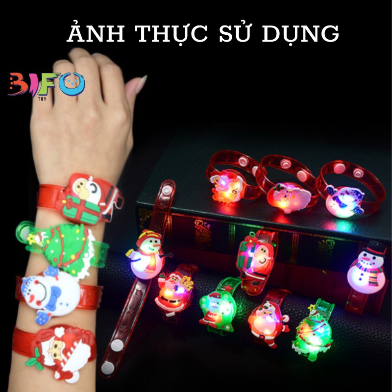 Đồ chơi Noel vòng tay hoạt hình phát sáng quà tặng giáng sinh, quà tặng sinh nhật đồ dùng lễ hội giáng sinh