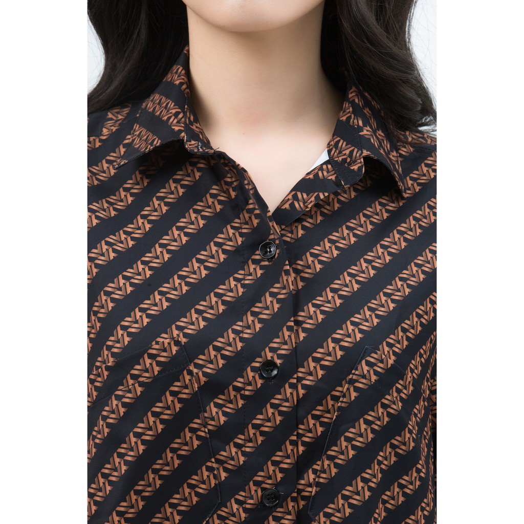 Áo sơ mi nữ cổ đức dáng suông IVY moda MS 17M4963