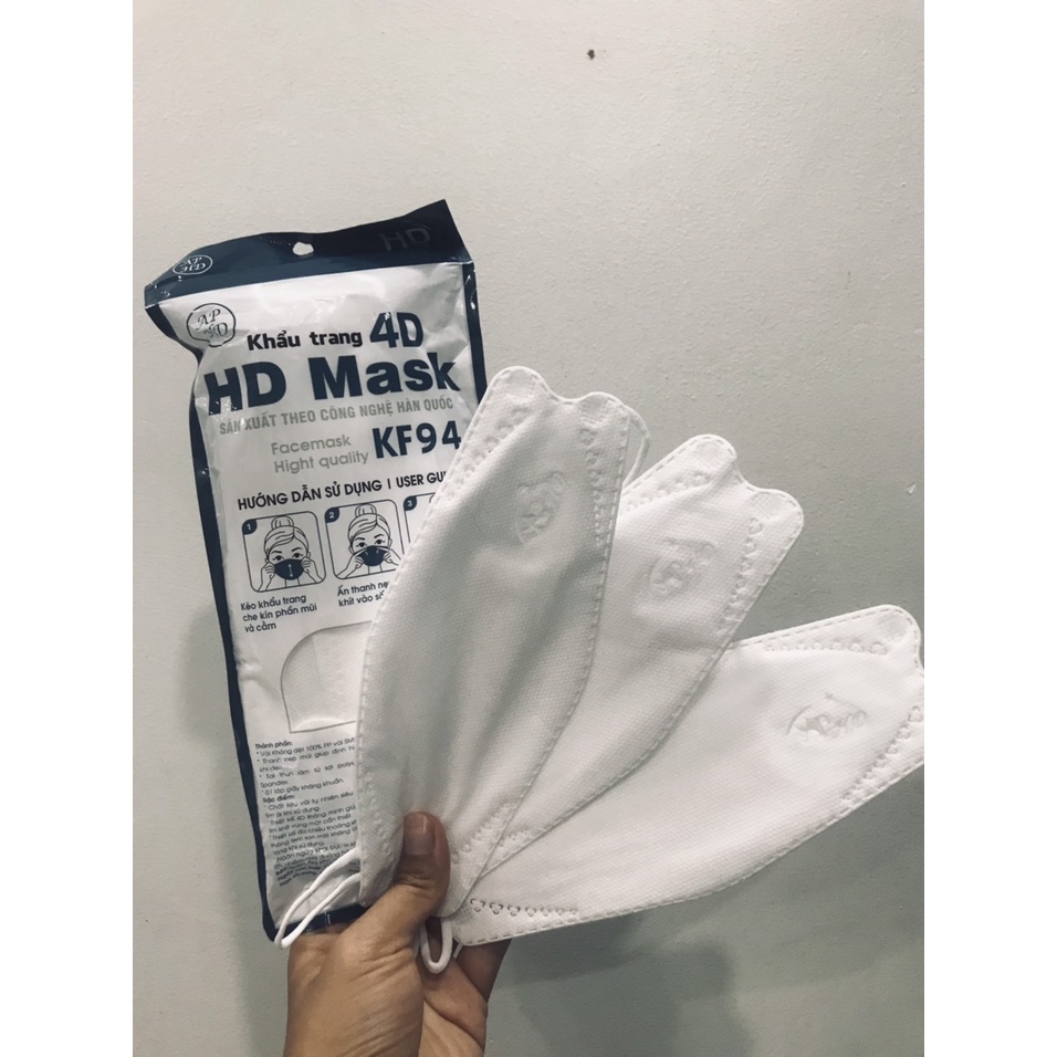 KHẨU TRANG 4D KF94 MASK AN PHONG - 1 TÚI 10 CÁI