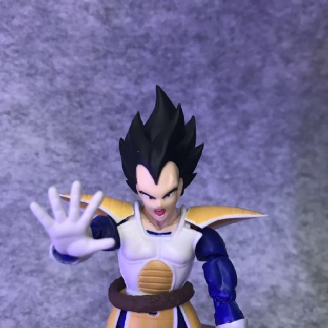 [Xả hàng tăng doanh số]Mô hình khớp cử động Dragon Ball SHF Vegeta Fighting Suit Bida cao 16cm