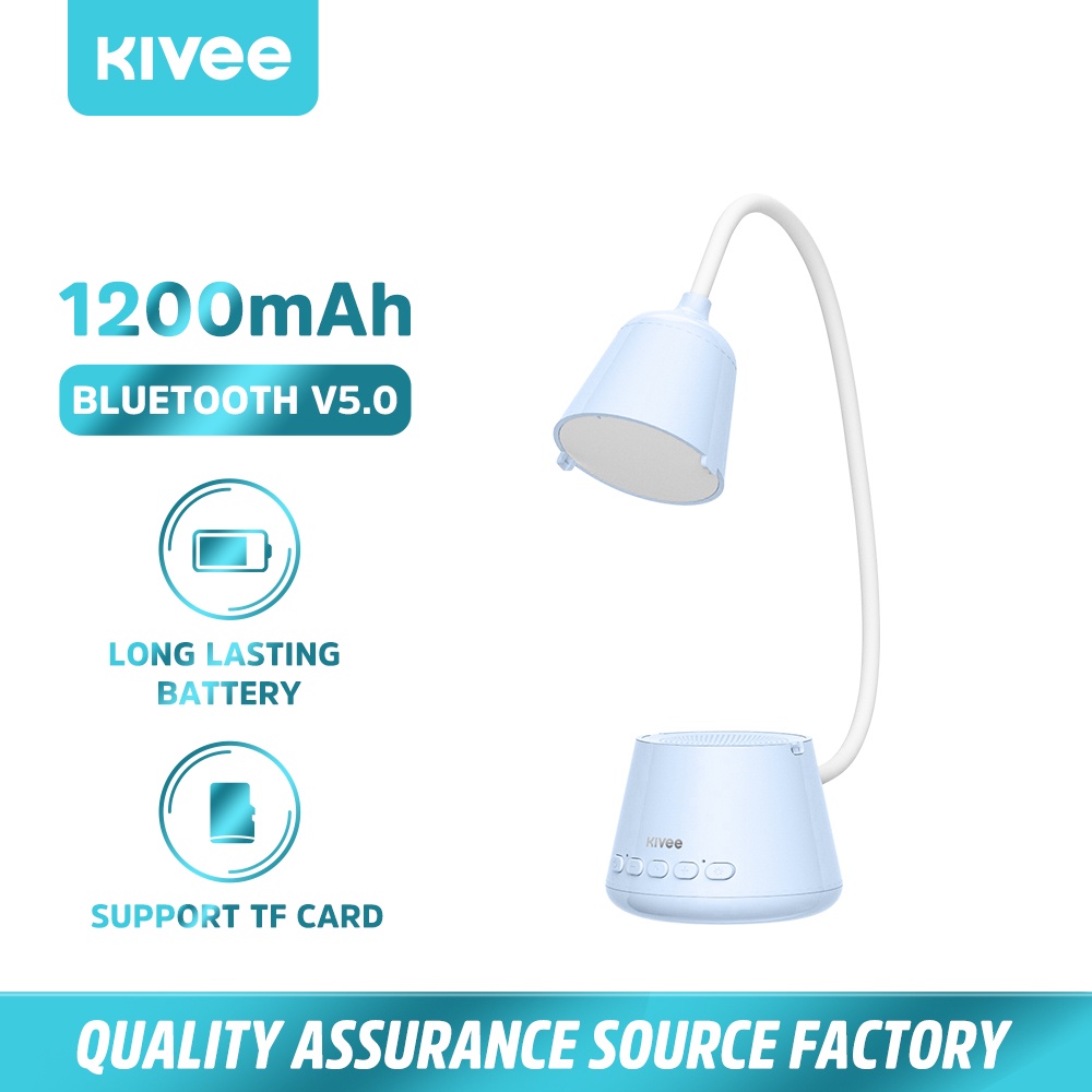 Loa Bluetooth KIVEE DM01 Có thể gắn thẻ nhớ FM với hiệu ứng đèn bàn