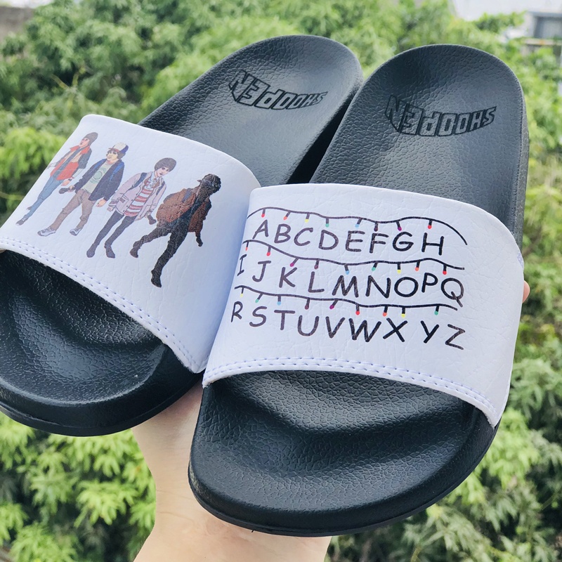 Dép 𝐒𝐇𝐎𝐎𝐏𝐄𝐍❤️FULL BOX + FREESHIP❤️ dép mlb shoopen abc bóng chày quai ngang thể thao nam nữ chất xịn kèm tag mác,đen ắng