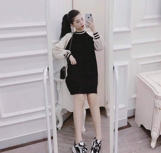 [Mã WAMST111 giảm 15k đơn 99k] VÁY SUÔNG PHỐI BO TAY VIỀN CỔ SIÊU ĐẸP | BigBuy360 - bigbuy360.vn