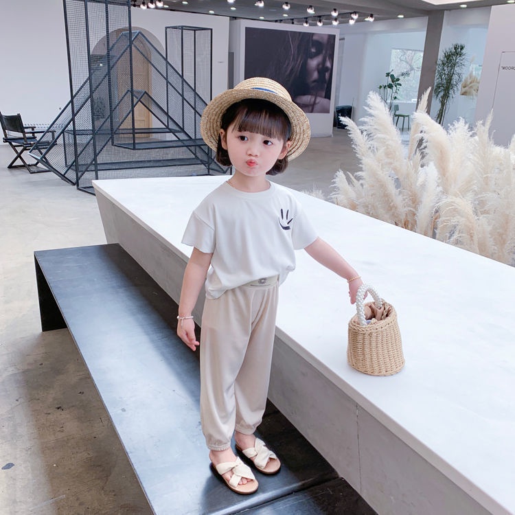 [Babycat] Hàng Có Sẵn Quần Harem Dài Đến Mắt Cá Chân Vải Lụa Lạnh Mỏng Chống Muỗi Phong Cách Nhật Bản Kiểu Mới Mùa Hè Cho Bé Gái