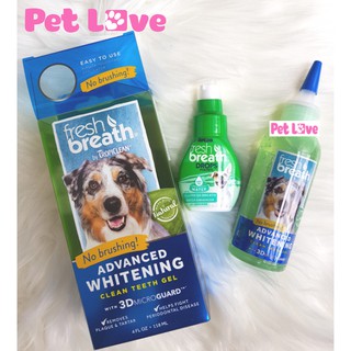 Combo vệ sinh răng miệng chó, làm trắng răng, giảm mùi hôi (TropiClean, Mỹ)
