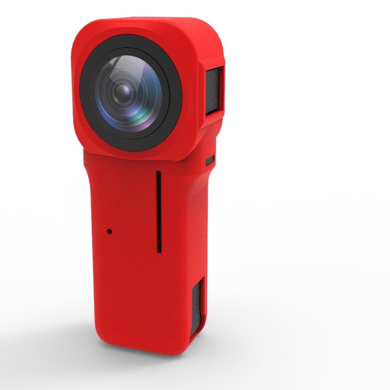 Ốp Nắp Bảo Vệ Ống Kính Camera Bằng Silicon Chống Trầy Xước Cho Insta360 One RS 1 Inch Panoramic Action