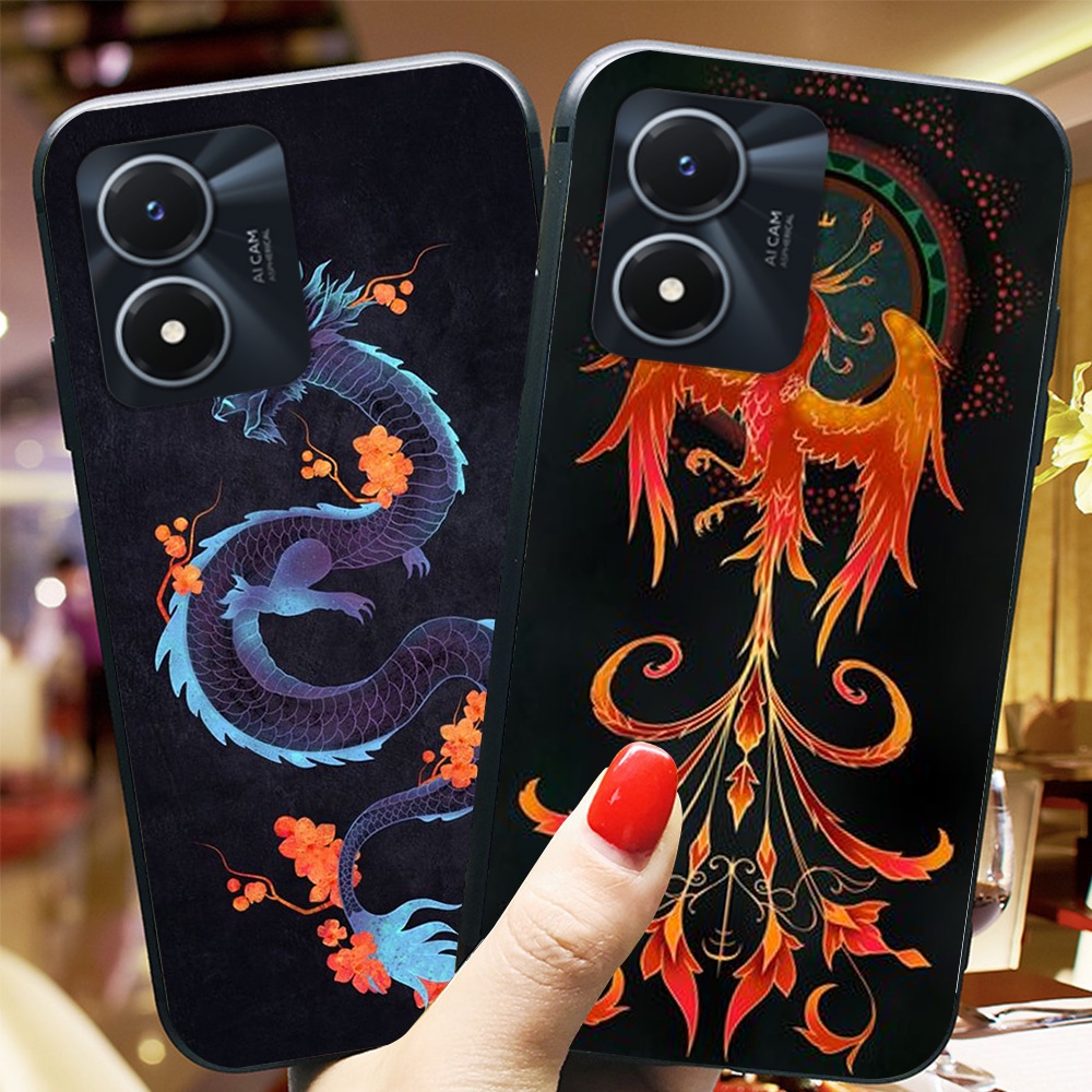 Ốp lưng điện thoại vivo y02s / y01 bộ hình bọ cạp rồng phong cách nam