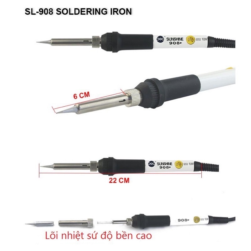 Tay hàn SL-908 cắm điện trực tiếp