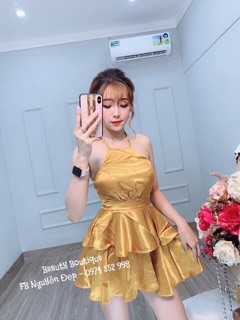 Đầm yếm phi lụa ( nhiều màu khách nha)