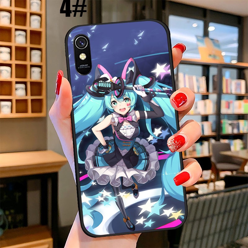 Ốp điện thoại in hình Hatsune Miku cho Xiaomi Redmi Note 8 7 Pro 10X 9A 8T 8A 8 7 UOL47