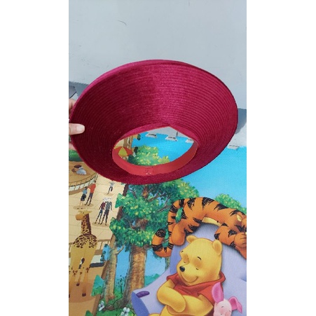 Khăn xếp nhung đỏ 30 vòng