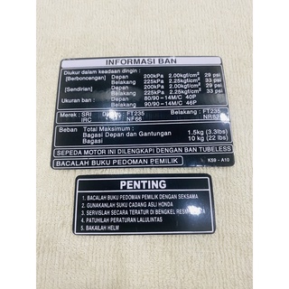 Bộ tem decal dán xe máy thông số vario chữ indo zin thái siêu đẹp
