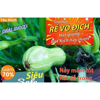 [Combo rẻ vô địch HẠT GIỐNG + GÓI HỖ TRỢ NẢY MẦM] - 3 HẠT GIỐNG BÍ ĐỎ HỒ LÔ