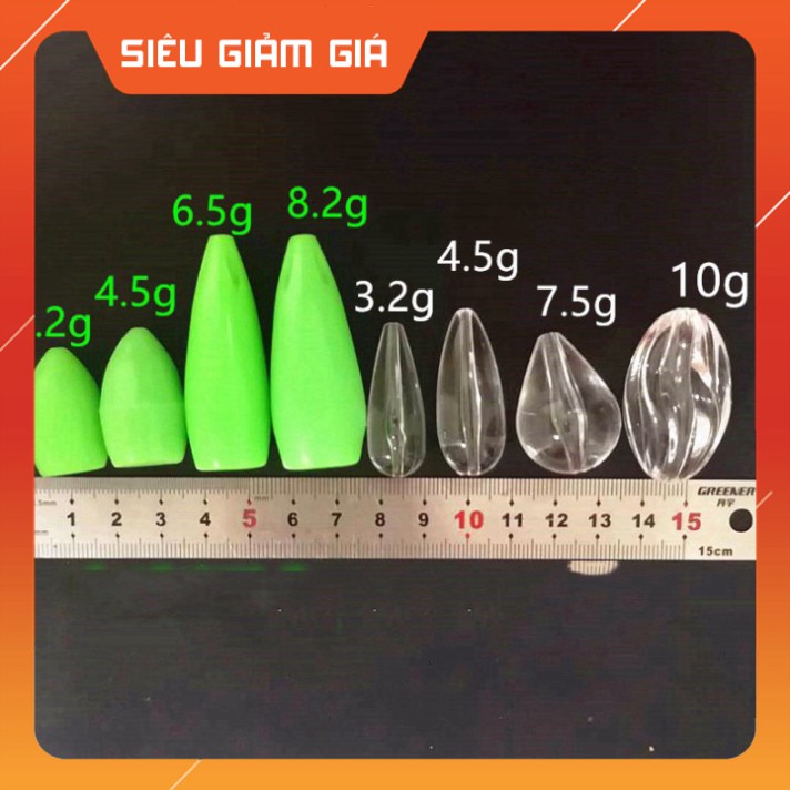 [Combo] [Combo] [ 5 Cái ] Hạt Gạo Thần Kì, Hạt Hỗ Trợ Ném Xa Câu Lure, dùng để chơi lure các con mồi nhẹ [Giá rẻ] [Giá r