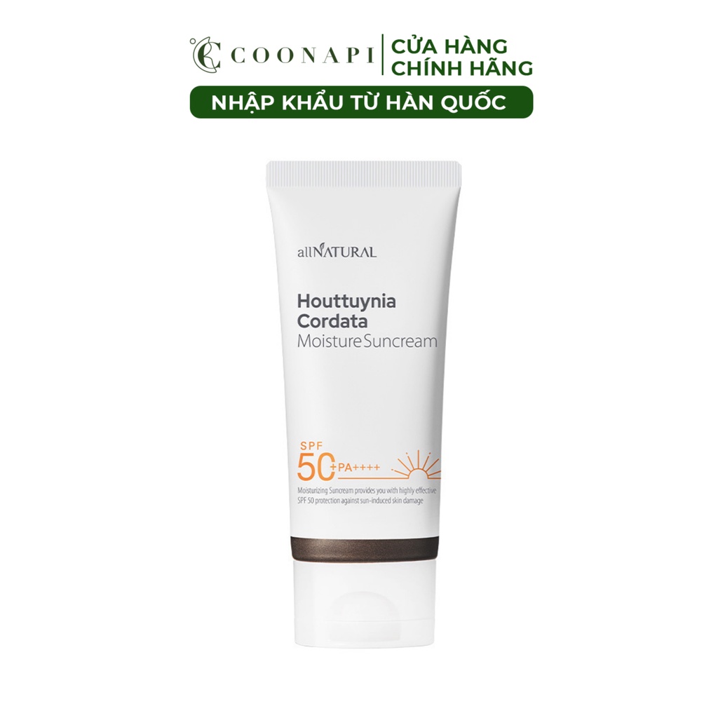 Kem Chống Nắng Diếp Cá Thiên Nhiên Dịu Nhẹ Cho Da All Natural Houttuynia Cordata Moisture Suncream SPF50+/PA++++ 50ml