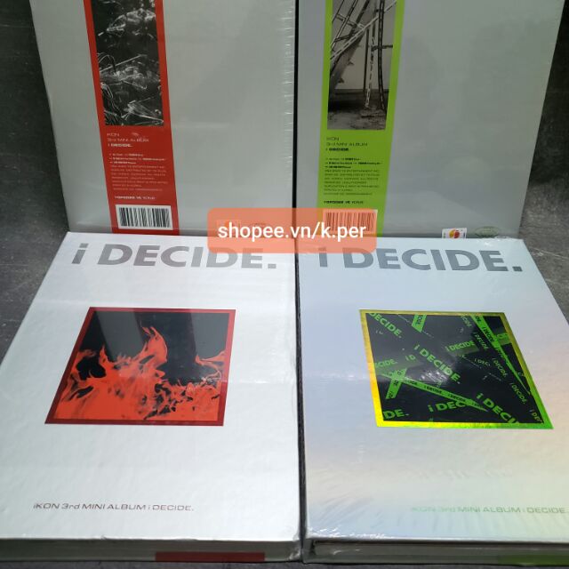 (có sẵn) ảnh gốc iKON.I DECIDE, ảnh gốc Hàn Quốc, chính hãng, official
