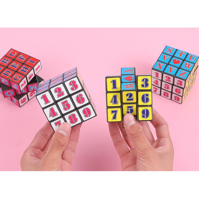 Đồ chơi thông minh freeship rubik 3x3 kết hợp chữ số học độc đáo, xoay trơn - ảnh sản phẩm 3