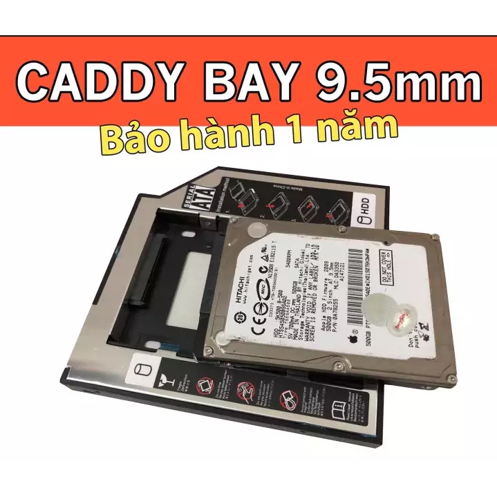 Caddy Bay HDD SSD SATA 3 9.5mm/12.7mm