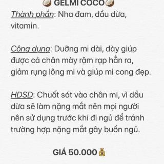 COCO Gel - Mascara Dưỡng Mi ( 3ml )