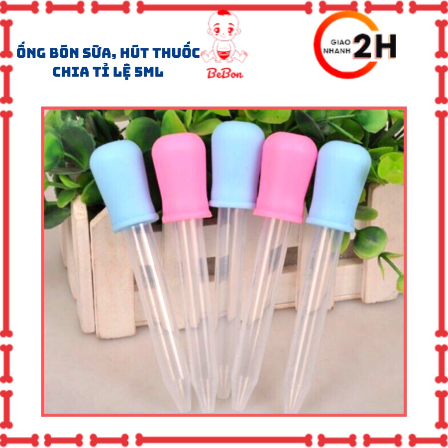 Ống Bón Sữa Chia Tỉ Lệ  5ml Cho Trẻ Sơ Sinh