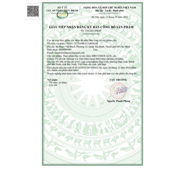 Siro Ossocal - Bổ sung canxi hữu cơ và D3 cho mẹ bầu, sau sinh và trẻ nhỏ, tăng chiều cao tuổi dậy thì hộp 20 ống