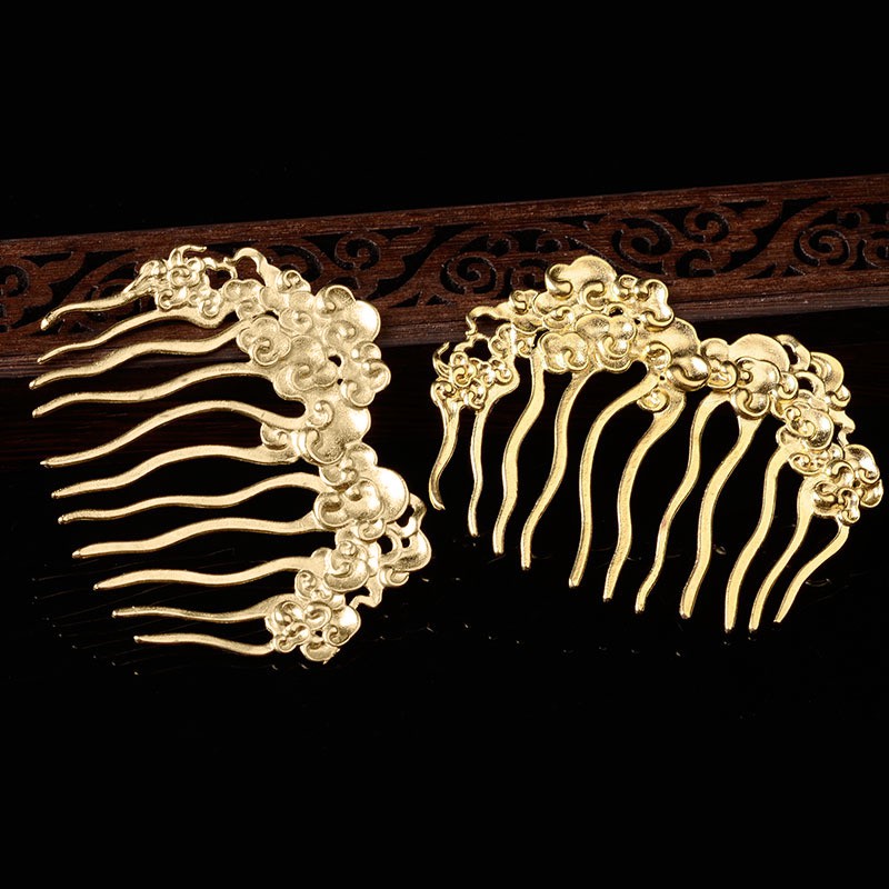 1 cán trâm vân mây 79*62mm nguyên liệu làm trâm làm trang sức cổ trang