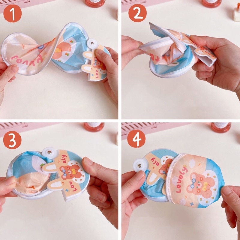 Quạt Xếp Cầm Tay Mini Trang Trí Cổ Trang Bằng Vải Gấp Gọn Tự Bung Thông Minh Di Động Cho Học Sinh Đi Học Dễ Thương Cute