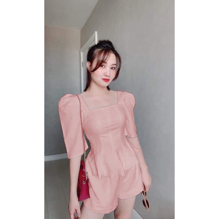 Set Đồ Bộ Nữ Thun Umi Cao Cấp Tay Phồng_GS115 - 4328
