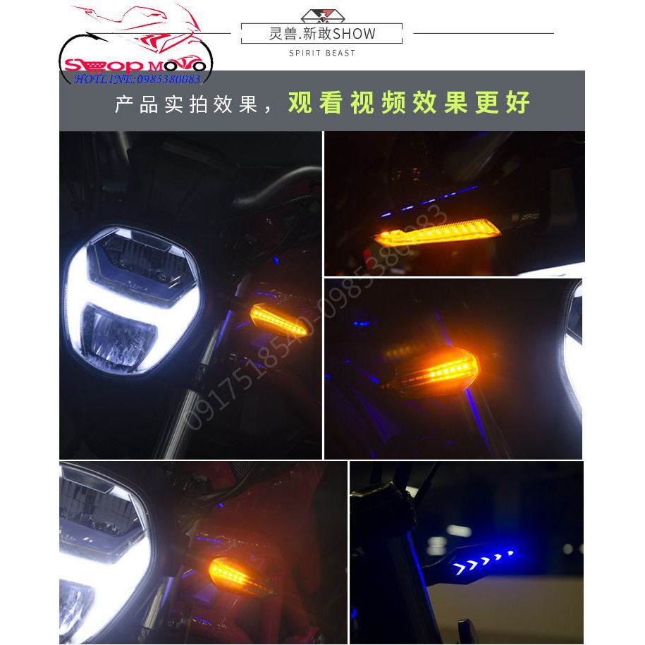 COMBO Xi nhan Spirit Beast L17 chính hãng hiệu ứng chạy đuổi audi A9 kèm chớp led điện tử