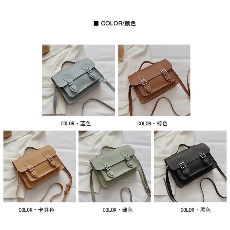 M5_Túi Xách Vuông Da PU Tự May Handmade